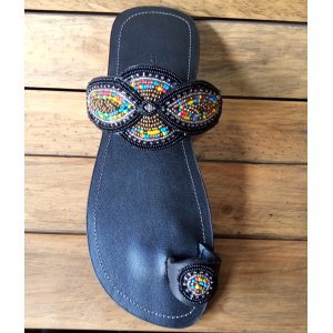 Women's Sandal strap and nob with beads