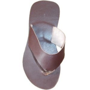 Men's slipper plain in brown and black